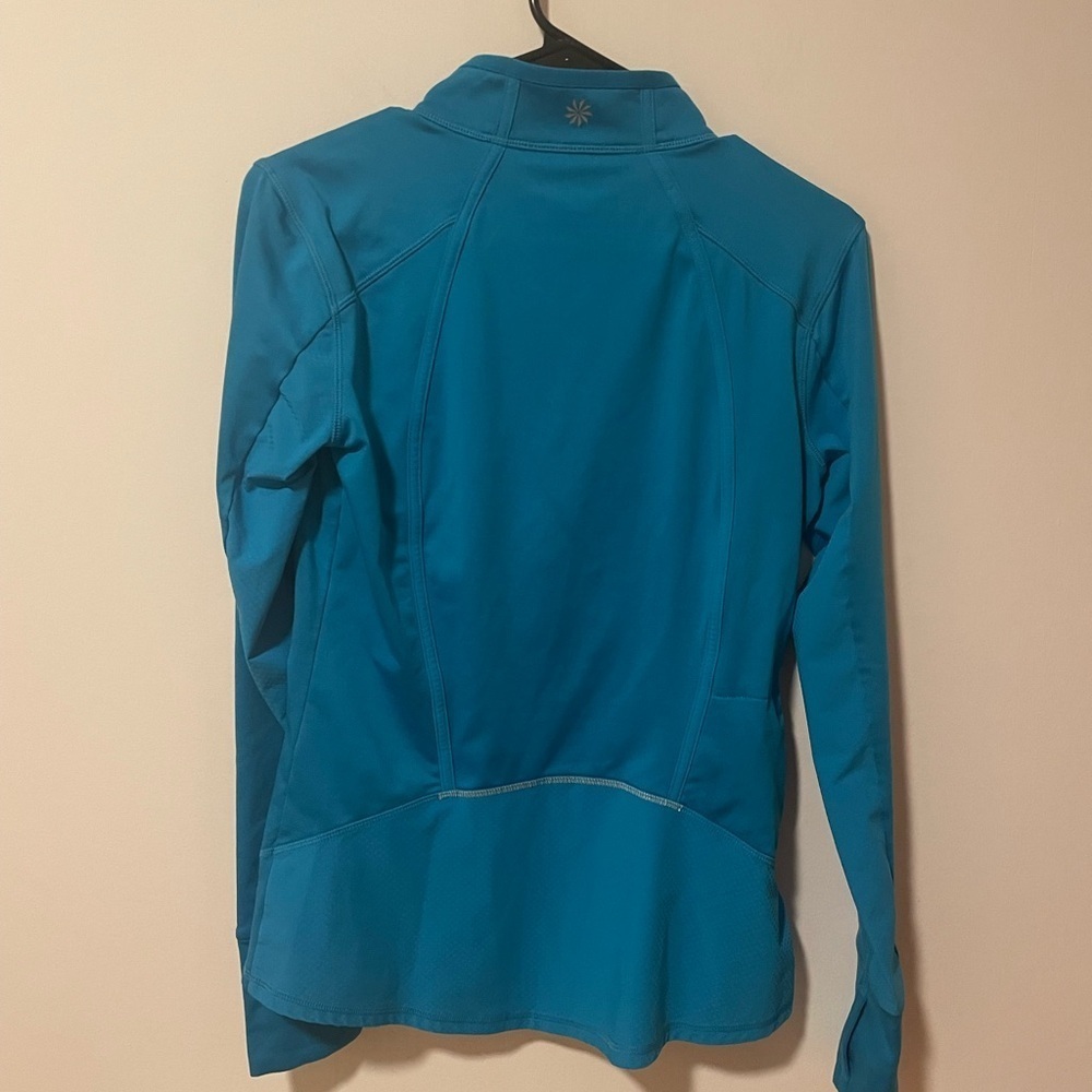 Athleta 1/2 Zip Running Top Turquoise Women's XS, fits like S - Picture 8 of 10